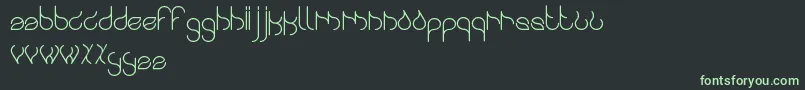Swingingswan Font – Green Fonts on Black Background