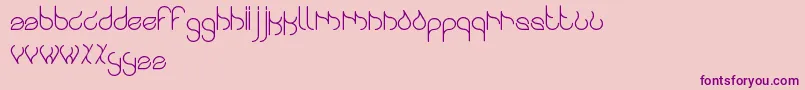 Swingingswan Font – Purple Fonts on Pink Background