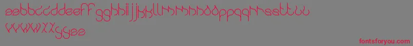 Swingingswan Font – Red Fonts on Gray Background