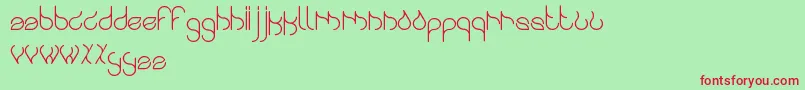 Swingingswan Font – Red Fonts on Green Background
