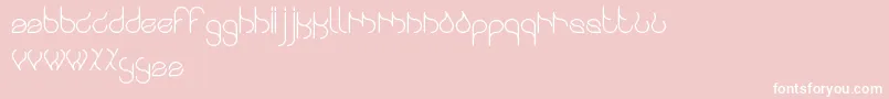 Swingingswan Font – White Fonts on Pink Background
