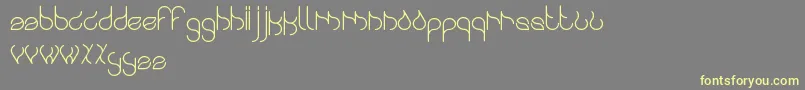 Swingingswan Font – Yellow Fonts on Gray Background