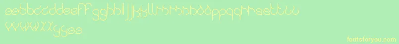 Swingingswan Font – Yellow Fonts on Green Background