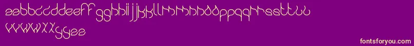 Swingingswan Font – Yellow Fonts on Purple Background
