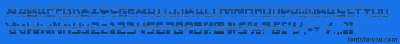 Xpedgrad Font – Black Fonts on Blue Background