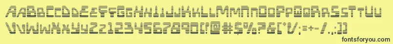 Xpedgrad Font – Black Fonts on Yellow Background