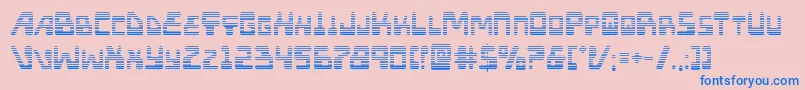 Xpedgrad Font – Blue Fonts on Pink Background