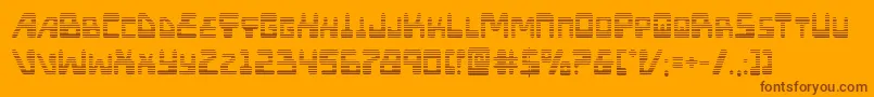Xpedgrad Font – Brown Fonts on Orange Background