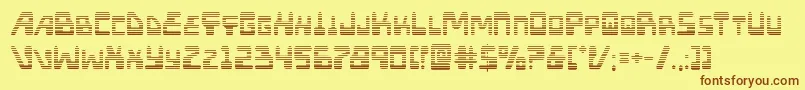 Xpedgrad Font – Brown Fonts on Yellow Background