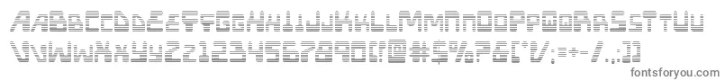 フォントXpedgrad – 白い背景に灰色の文字