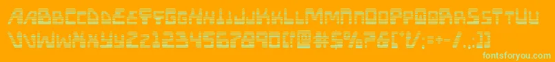 Xpedgrad Font – Green Fonts on Orange Background