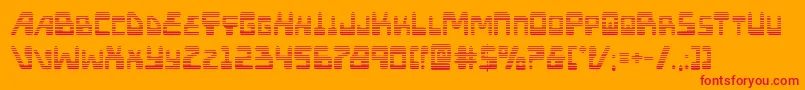 Xpedgrad Font – Red Fonts on Orange Background