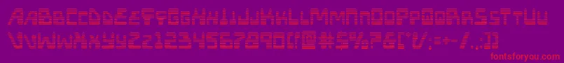 Xpedgrad Font – Red Fonts on Purple Background