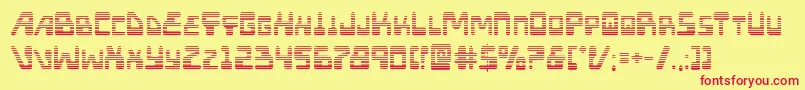 Xpedgrad Font – Red Fonts on Yellow Background
