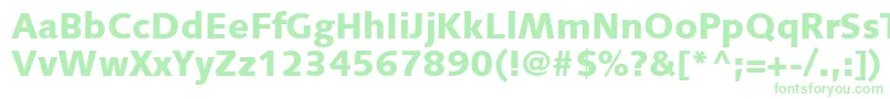 SyntaxLtBlack Font – Green Fonts on White Background