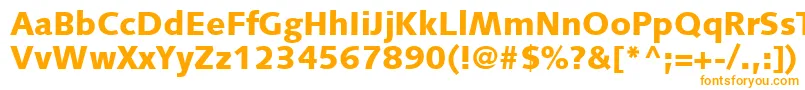 SyntaxLtBlack Font – Orange Fonts on White Background
