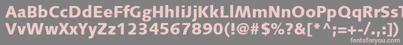 SyntaxLtBlack Font – Pink Fonts on Gray Background