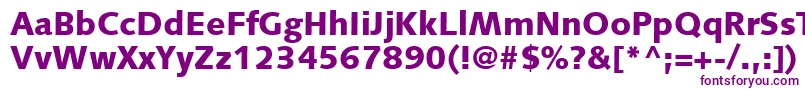 Шрифт SyntaxLtBlack – фиолетовые шрифты на белом фоне