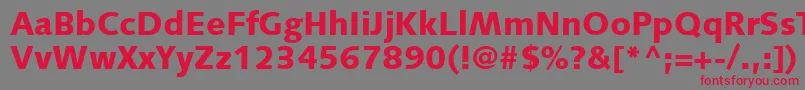 SyntaxLtBlack Font – Red Fonts on Gray Background