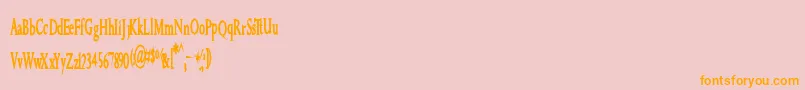 Greatfarmer Font – Orange Fonts on Pink Background