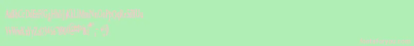 Greatfarmer Font – Pink Fonts on Green Background