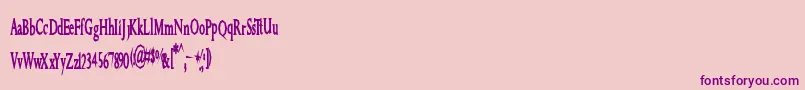 Greatfarmer Font – Purple Fonts on Pink Background