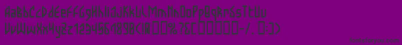 BloodyValentine Font – Black Fonts on Purple Background