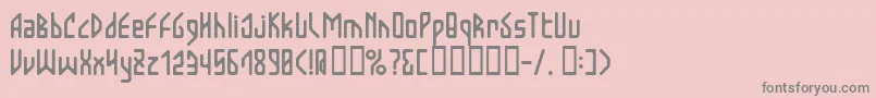 fuente BloodyValentine – Fuentes Grises Sobre Fondo Rosa