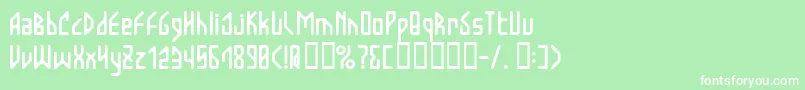 BloodyValentine Font – White Fonts on Green Background