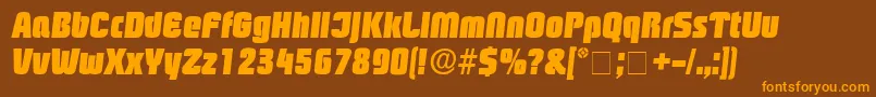 fuente BoozleDisplaySsiItalic – Fuentes Naranjas Sobre Fondo Marrón