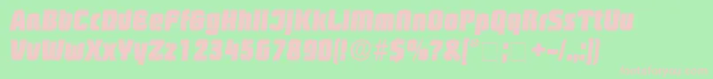 BoozleDisplaySsiItalic Font – Pink Fonts on Green Background