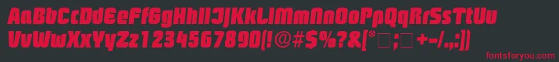 BoozleDisplaySsiItalic Font – Red Fonts on Black Background