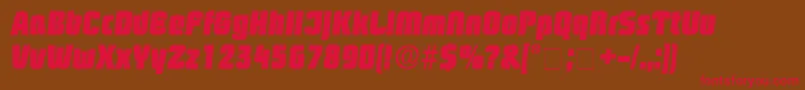 BoozleDisplaySsiItalic Font – Red Fonts on Brown Background