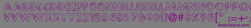 Pipeline Font – Purple Fonts on Gray Background