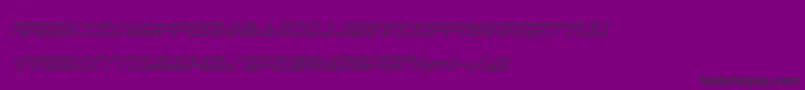 Lgsbi3D Font – Black Fonts on Purple Background