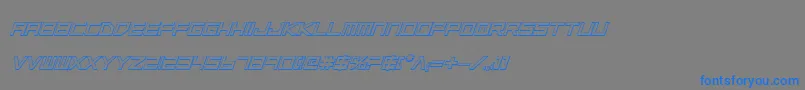 Lgsbi3D Font – Blue Fonts on Gray Background