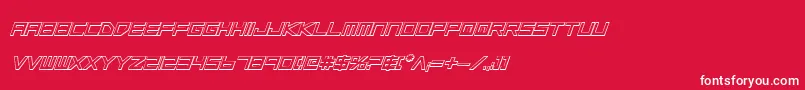 Lgsbi3D Font – White Fonts on Red Background