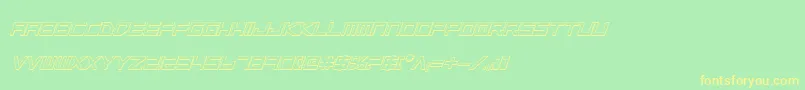 Lgsbi3D Font – Yellow Fonts on Green Background