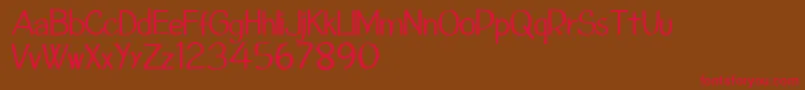 CfcantchangetheworldRegula Font – Red Fonts on Brown Background