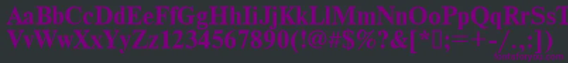Times.KzBold Font – Purple Fonts on Black Background