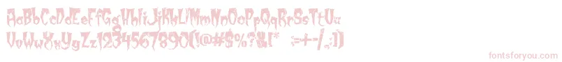 KreepyKrawly Font – Pink Fonts on White Background