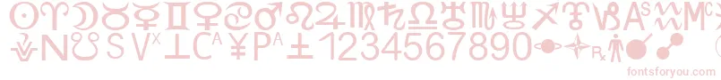 ZodiacS Font – Pink Fonts on White Background