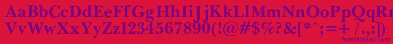 PasmacBold Font – Purple Fonts on Red Background