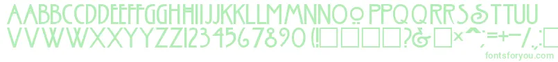 NeilsonRegular Font – Green Fonts on White Background