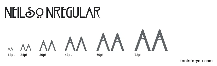 NeilsonRegular Font Sizes