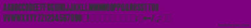 BigBrother Font – Black Fonts on Purple Background