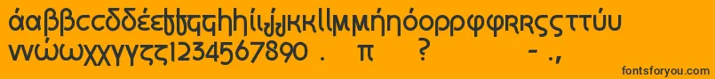 GrecianFormula Font – Black Fonts on Orange Background