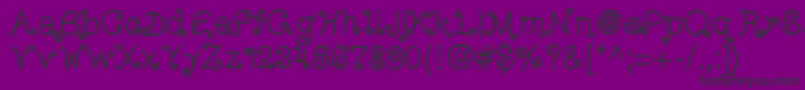 Arizonatumbleweed Font – Black Fonts on Purple Background