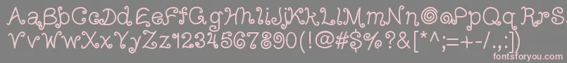 Arizonatumbleweed Font – Pink Fonts on Gray Background