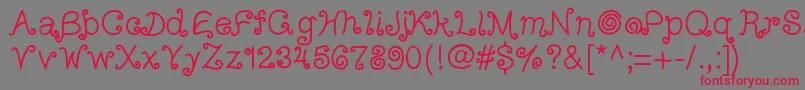Arizonatumbleweed Font – Red Fonts on Gray Background